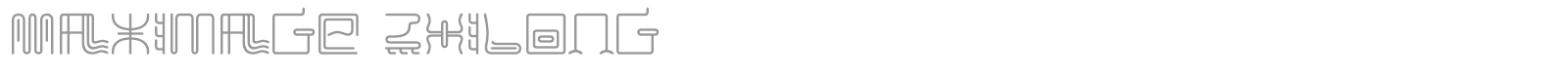 Font Maximage ZhiLong